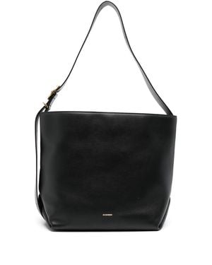 Jil Sander Borsa a spalla in pelle - Nero