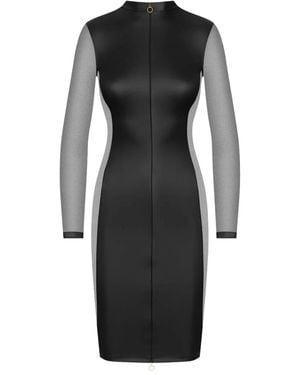 Maison Close Chambre Noire Long-Sleeved Dress - Black