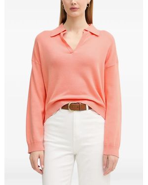 Benetton Polo-Collar Jumper - Pink