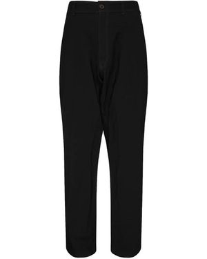 Comme des Garçons Straight-Leg Patch-Pocket Trousers - Black