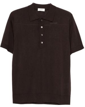 Paolo Pecora Buttoned Polo Shirt - Black