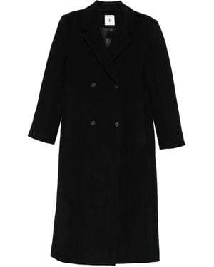 THE GARMENT Abrigo Midi Con Doble Botonadura - Negro