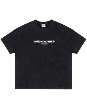 VANDY THE PINK Time To Work Graphic-Print T-Shirt - Black