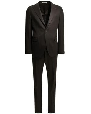 Tagliatore Vesuvio Single-Breasted Suit - Black