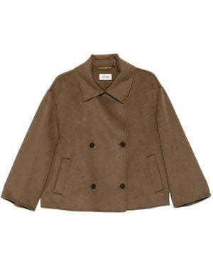 Arma Manila Double-Breasted Wool Jacket - Brown