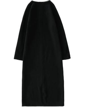 Studio Nicholson Cali Long-Sleeve Back-Split Midi Dress - Black