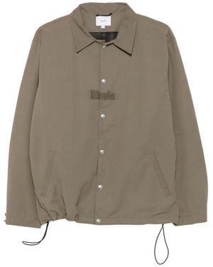 Rhude Logo-Embroidered Overshirt - Brown