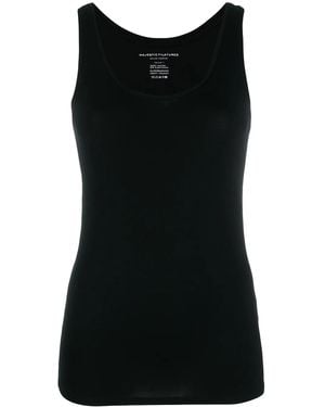 Majestic Filatures Plain Vest Top - Black