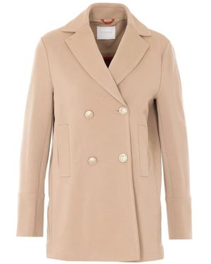 Circolo 1901 Double-Breasted V-Neck Jacket - Natural