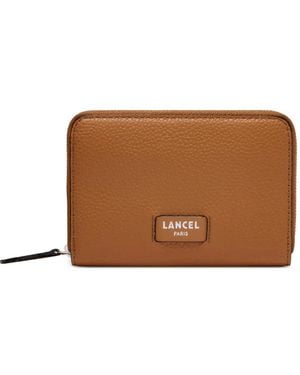 Lancel Ninon Zip Leather Wallet - Brown