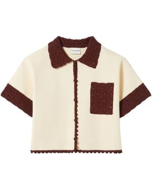 Claudie Pierlot ショートスリーブ シャツ - ナチュラル
