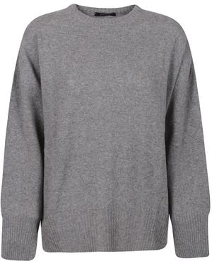 Aragona Cashmere Crew-Neck Sweater - Gray