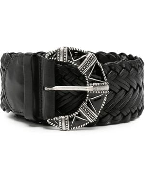 Ba&sh Byron Braided Belt - Schwarz
