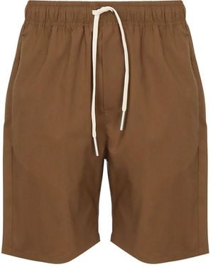 Giuliano Galiano Elasticated-Waist Drawstring Shorts - Brown