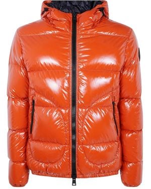 Herno Quilted Hooded Jacket - Orange