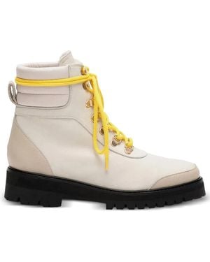 Flattered Solveig Leather Boots - Natural
