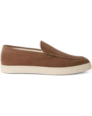Brunello Cucinelli スエード ローファー - ブラウン