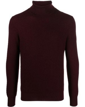 Tagliatore Pull En Laine Vierge À Col Roulé - Rouge