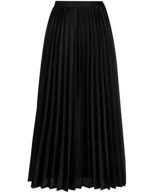 Junya Watanabe High-Waist Pleated Skirt - Black