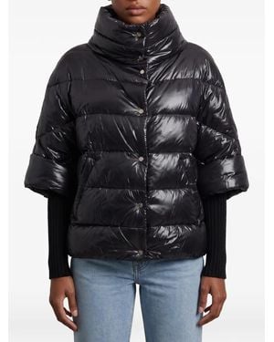 Herno Quilted-Puffer Jacket - Black