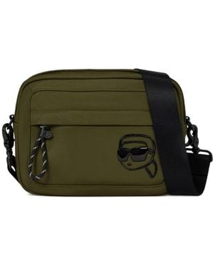 Karl Lagerfeld Borsa A Tracolla Con Applicazione - Verde