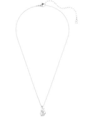 Swarovski Collar Swan Con Aplique De Cristales - Blanco