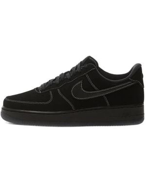 Nike Air Force 1 '07 Lv8 Contrast-Stitch Sneakers - Black