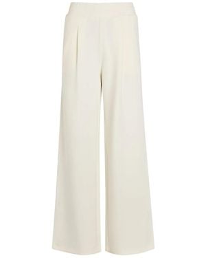 Varley Pantalon Palazzo À Pinces - Blanc