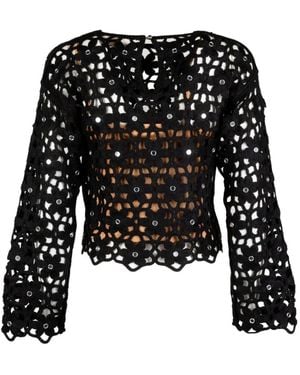 Michael Kors Openwork Jumper - Black