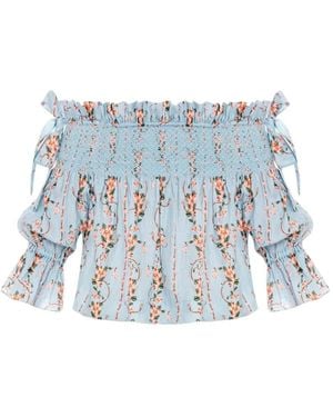 Agua Bendita Blusa Isla Navegante A Fiori