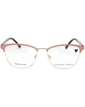 Draper James Brille Mit Eckigem Gestell - Natur