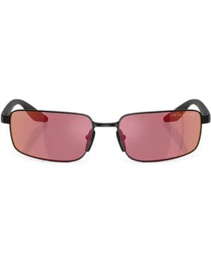 Prada Linea Rossa Occhiali Da Sole Rettangolari - Rosa