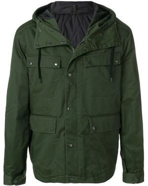 KENZO Paris Logo-Print Parka - Green