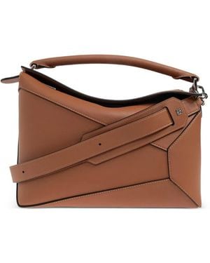 Loewe Medium Puzzle Edge Bag - Brown