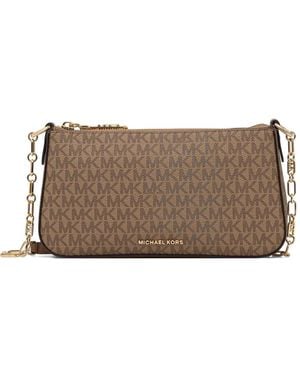 MICHAEL Michael Kors Monogram-Pattern Shoulder Bag - Brown