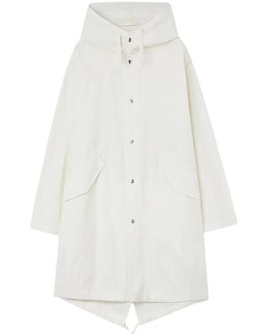 Jil Sander フィッシュテール パーカーコート - ホワイト