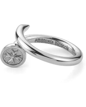 Emanuele Bicocchi Eb Crest Spiral Ring - White