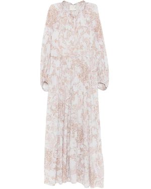 forte_forte Floral-Print Maxi Dress - White