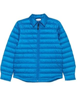 Aspesi Zip Quilted Jacket - Blue