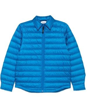 Aspesi Zip Quilted Jacket - Blue