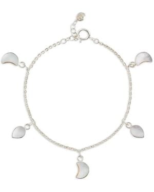 freya rose Moon-Charm Bracelet - White
