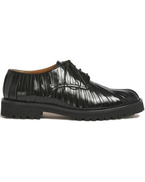 Marni Lace Up Leather Shoes - Black