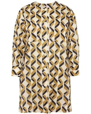 Eres Espace Blouse Met Geometrische Print - Wit