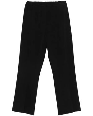 Neera Elastic-Waistband Trousers - Black