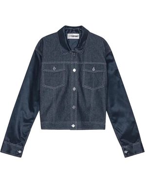 OperaSPORT Buttoned Denim Jacket - Blue