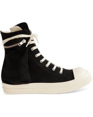 Rick Owens Zip Cargo Trainers - Black
