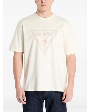 Guess Logo-Print T-Shirt - White