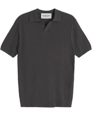 LES HÉRITIERS Ribbed T-Shirt - Black