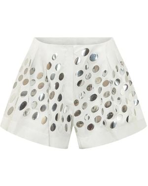 IRO Darly Sequin-Embellished Shorts - White