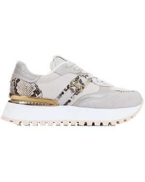 Just Cavalli Logo-Detail Platform Sneakers - White